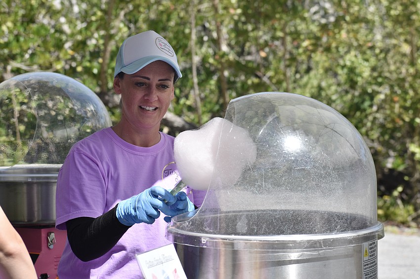 Tina Eicher of Twisted Sugar ConfectionAIRy makes cotton candy.