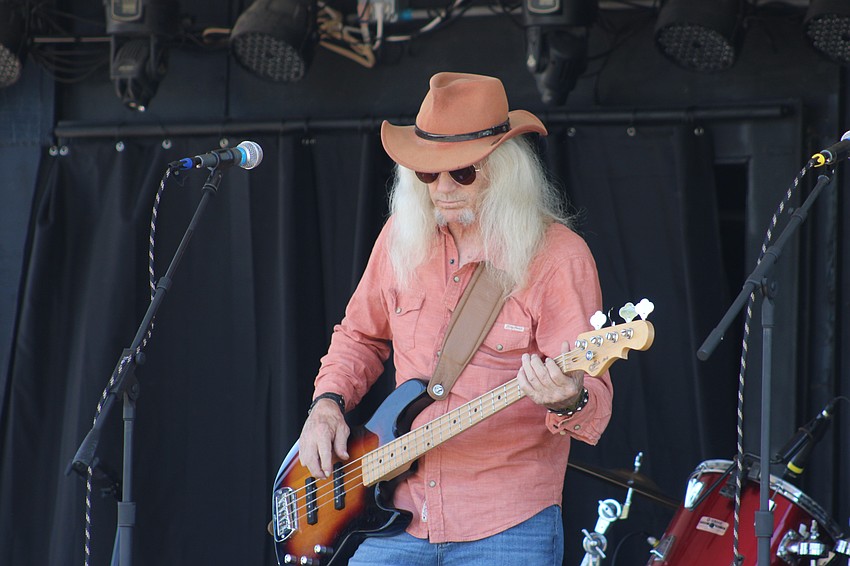 Ron Neal was playing guitar with the Tim Dodge and Friends group at Dag Fest in Myakka City March 22.