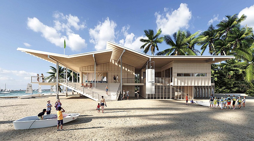 A rendering by PSDW Architecture of the proposed new Sarasota Youth Sailing facility at City Island. A rendering by PSDW Architecture of the proposed new Sarasota Youth Sailing facility at City Island.