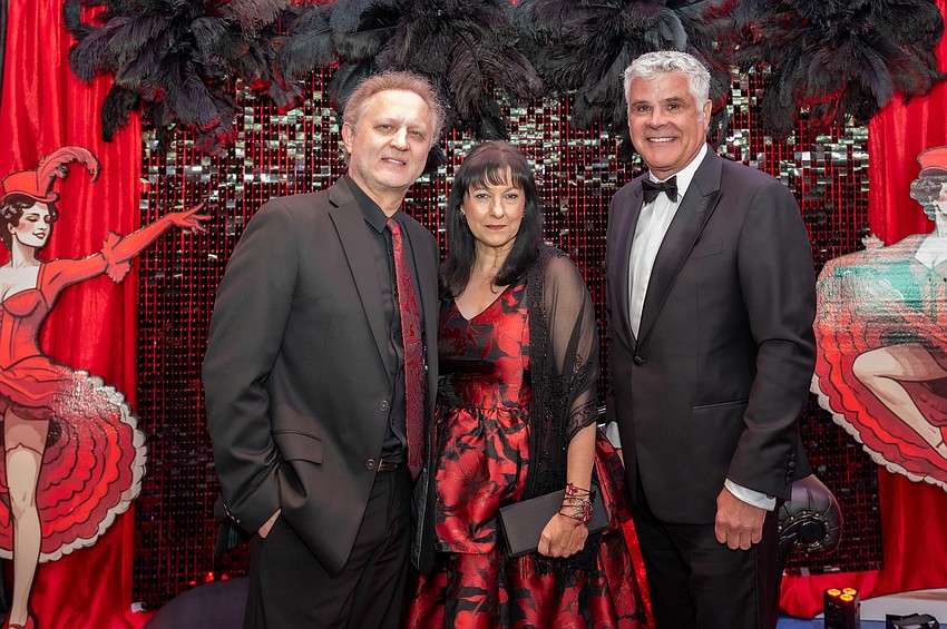 Alexei Moskalenko, Sarasota Performing Arts Foundation CEO Tania Castroverde Moskalenko and Honoree Paul Seed
