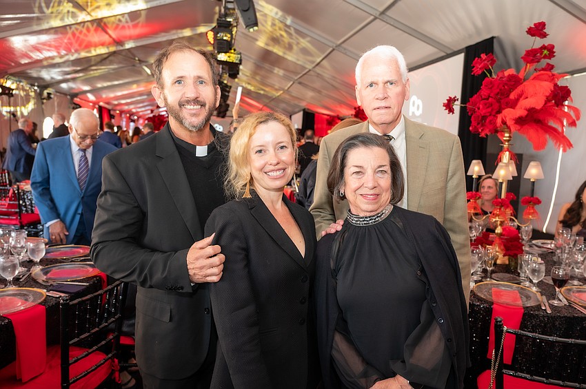 The Rev. William and Anya Pardy with Nancy and Dan Bailey