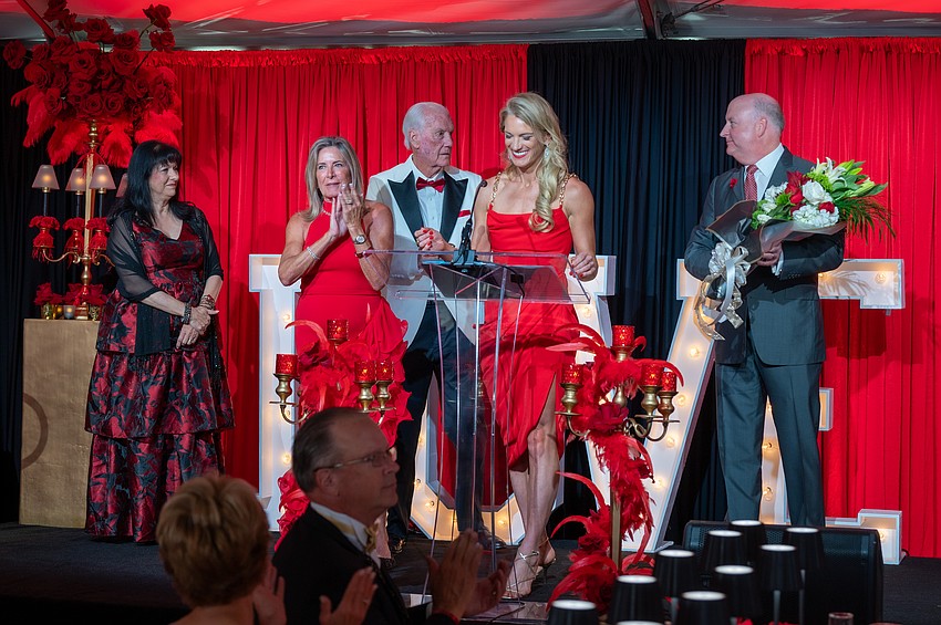 Sarasota Performing Arts CEO Tania Castroverde Moskalenko, and Co-Chairs Susan and Jim Travers and Kara and Drayton Saunders