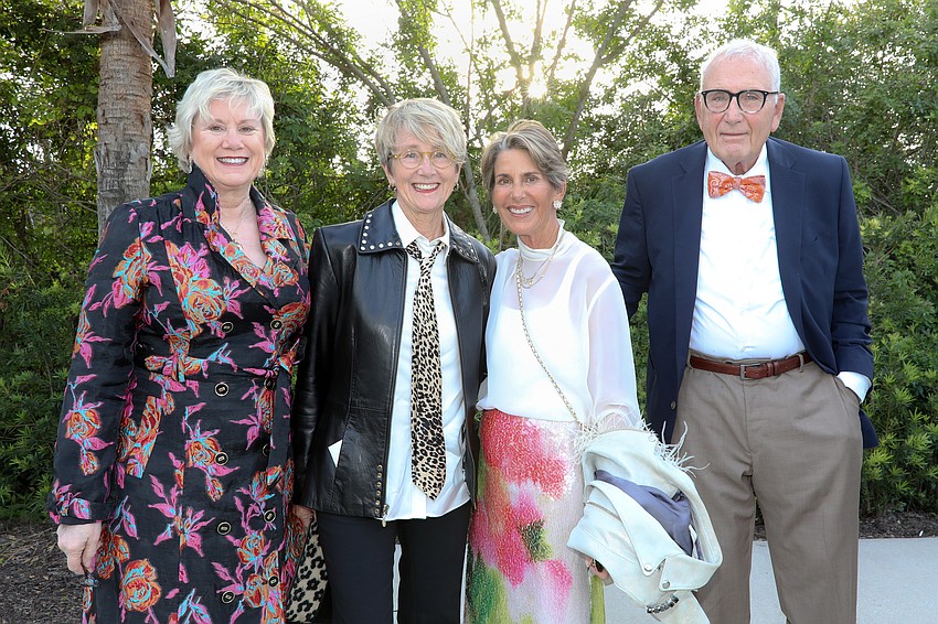 Centennial Executive Committee member Marjorie Floyd, Caroline Amory, Audrey Robbins and Harry Leopold