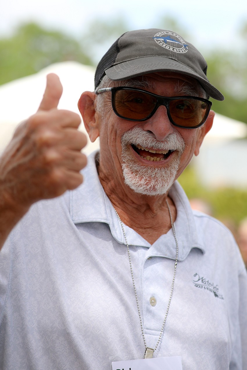 Dick Rosenbloom gives a thumbs up.