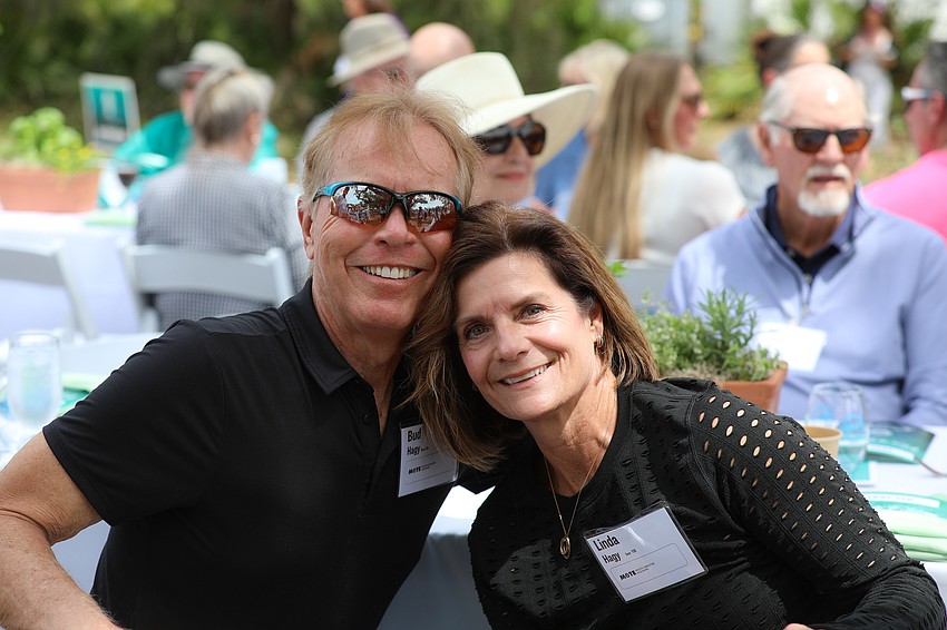 Bud and Linda Hagy cozy up for a photo before lunch.