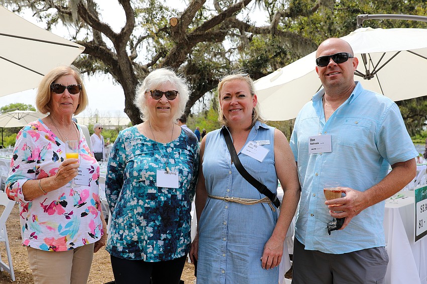 Barbara Bella mente, Gail Vitale, VP of Education Dr. Aly Busse and Don Baltrusis