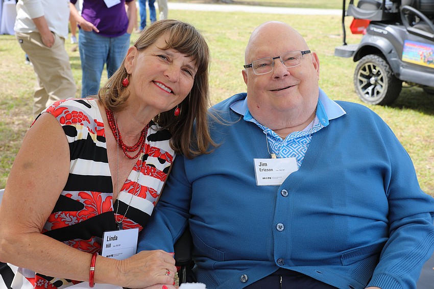 Linda Hill came up from Naples to attend Mote's Farm to Fillet with her dad, board member Jim Ericson.