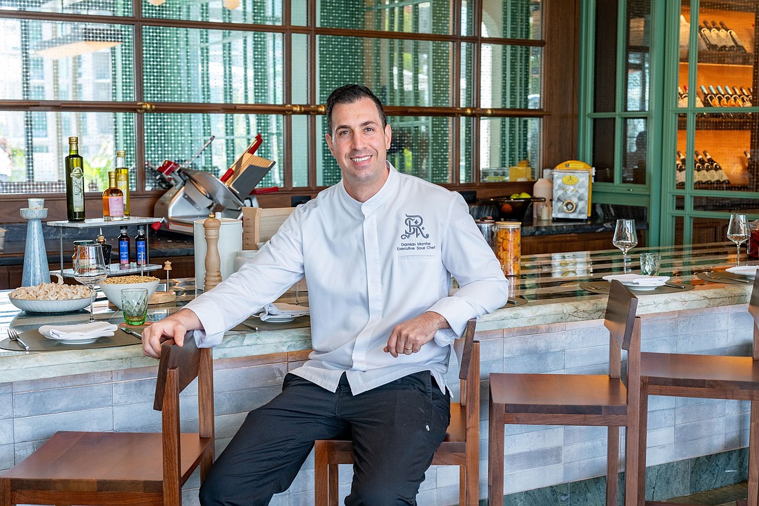 Chef Damian Manfré is known for his expertise in curating innovative menus and creating unforgettable dining experiences.