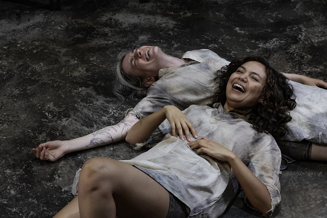 Casey Wortmann and Dekyi Rongé star in "No One is Forgotten" at Urbanite Theatre.