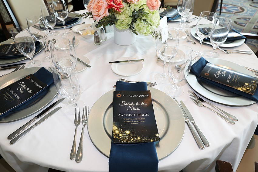 Sarasota Opera held its Salute to the Stars Awards Luncheon at the Sarasota Yacht Club on March 25 with 180 guests.