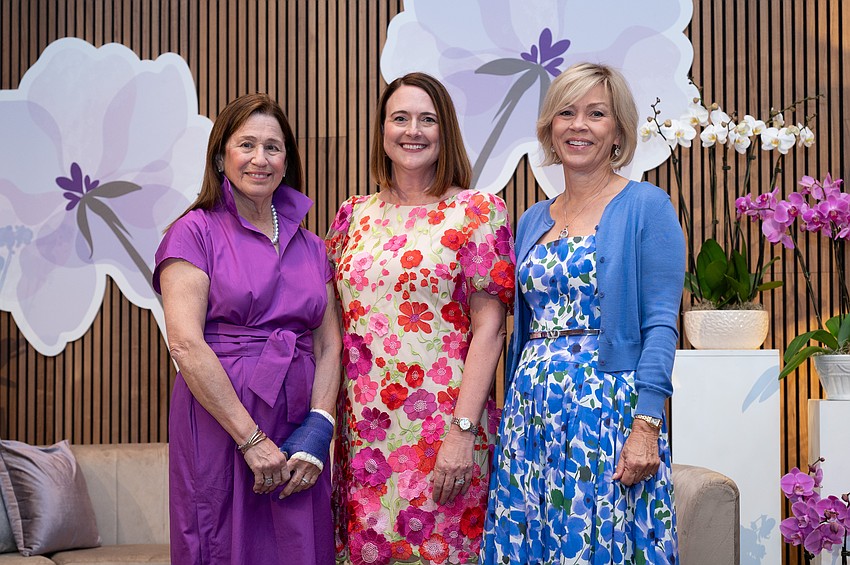 Co-Chair Barbara Rodkin, Sarasota Memorial Healthcare Foundation President Stacey Corley and Co-Chair Audrey Stewart