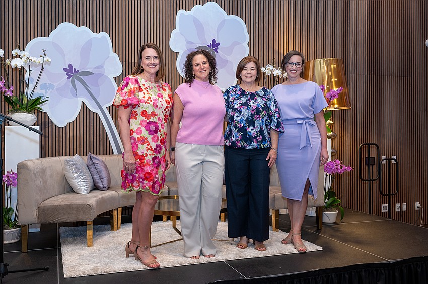 SMHF President Stacey Corley, panelists Meredith Cleveland, Laura McLeroy and Dr. Kristen Walker