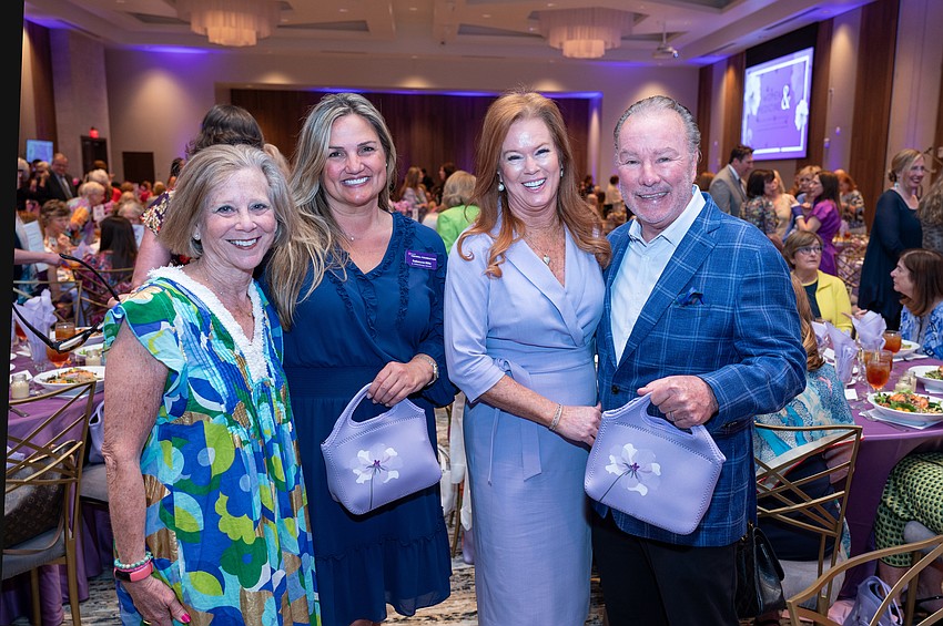 Betsy Garner Wyant and Rebecca Blitz with Terri and Michael Klauber