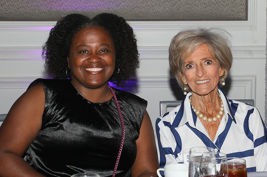 SPARCC Shelter Director Tanjee Lane with Margo Bischof.