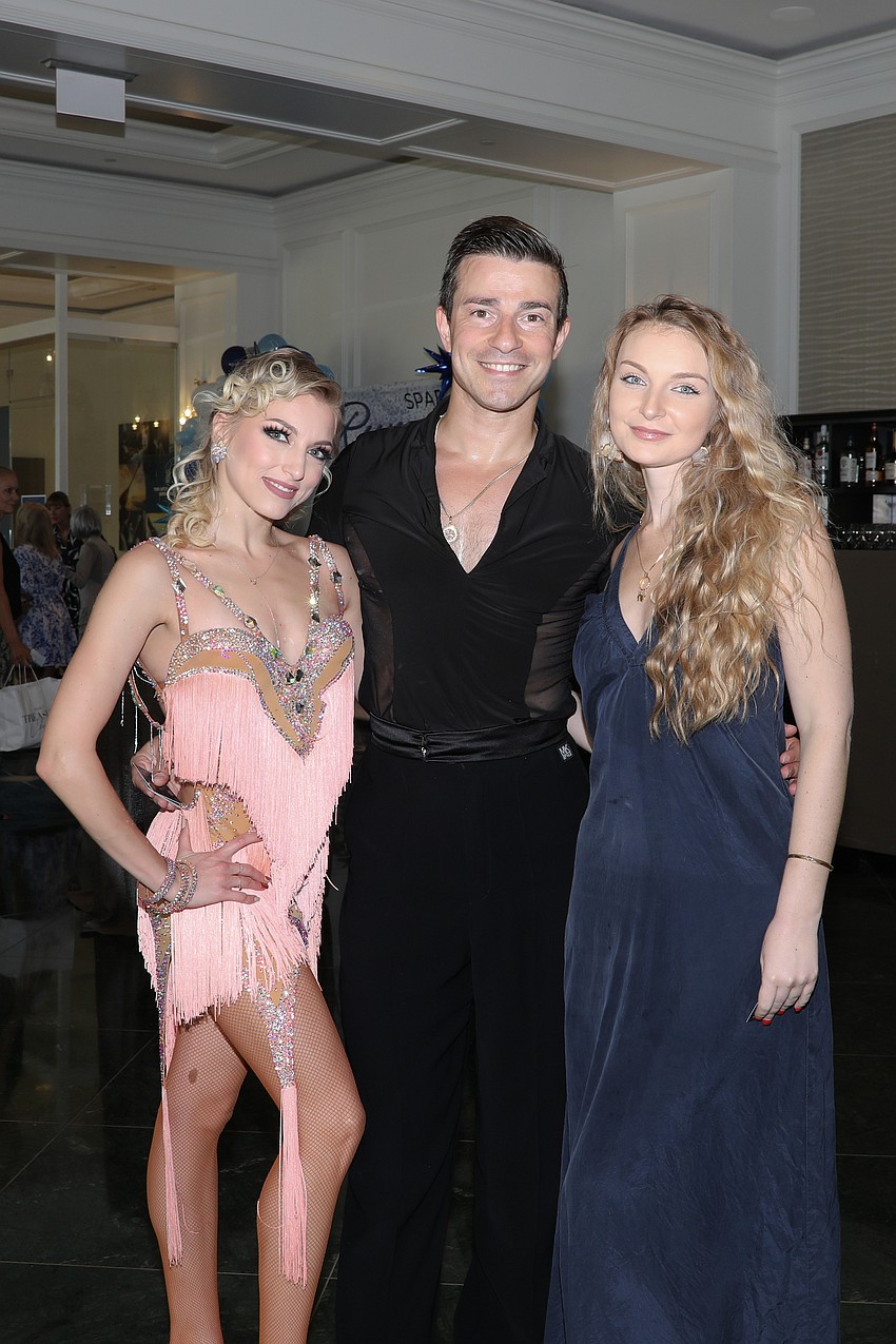 Professional dancers Sanda Lungu and Kakha Turiashvili after cutting loose with guest Kali Karcher at the after-party.