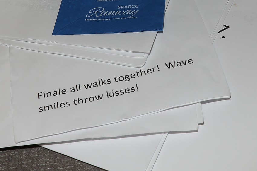 SPARCC Runway Fashion Show 2025 model finale instructions.