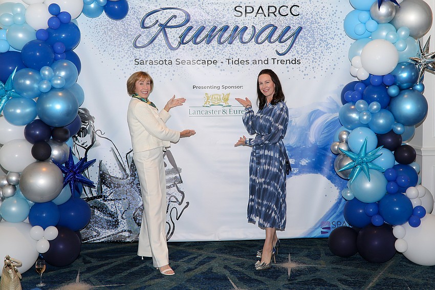 Marlene Lancaster and Sarah Massey attend the SPARCC Runway and luncheon on March 28.