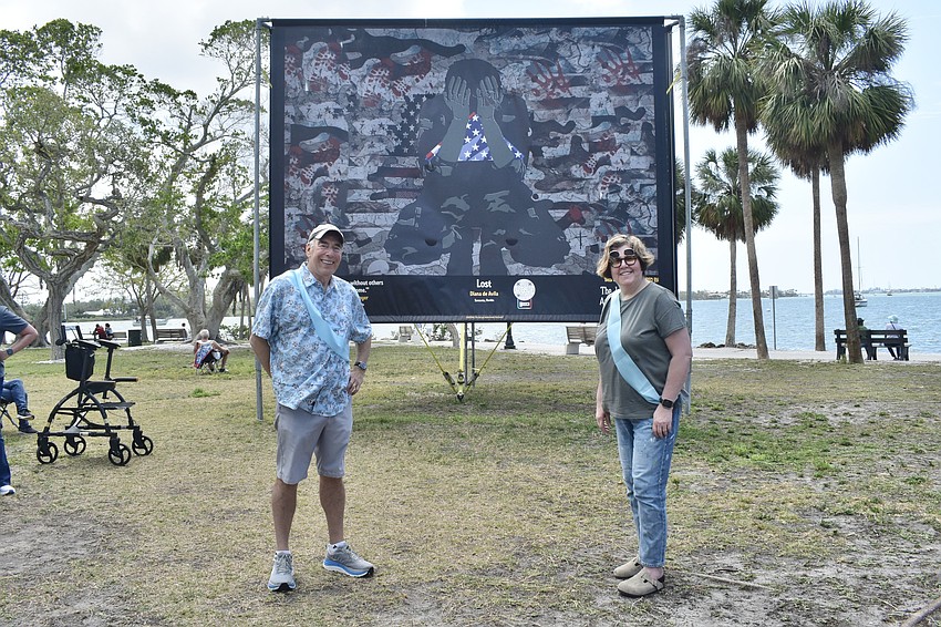 Robert Mayer of Sarasota had his quote featured on the art piece 