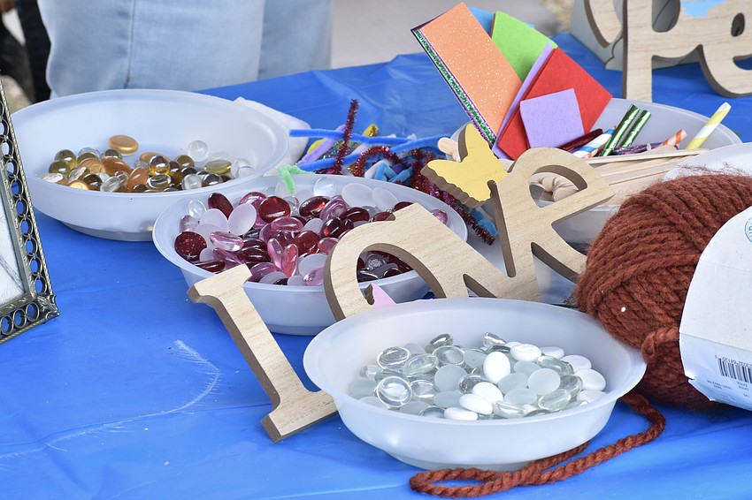 Attendees had the chance to create arts and crafts.