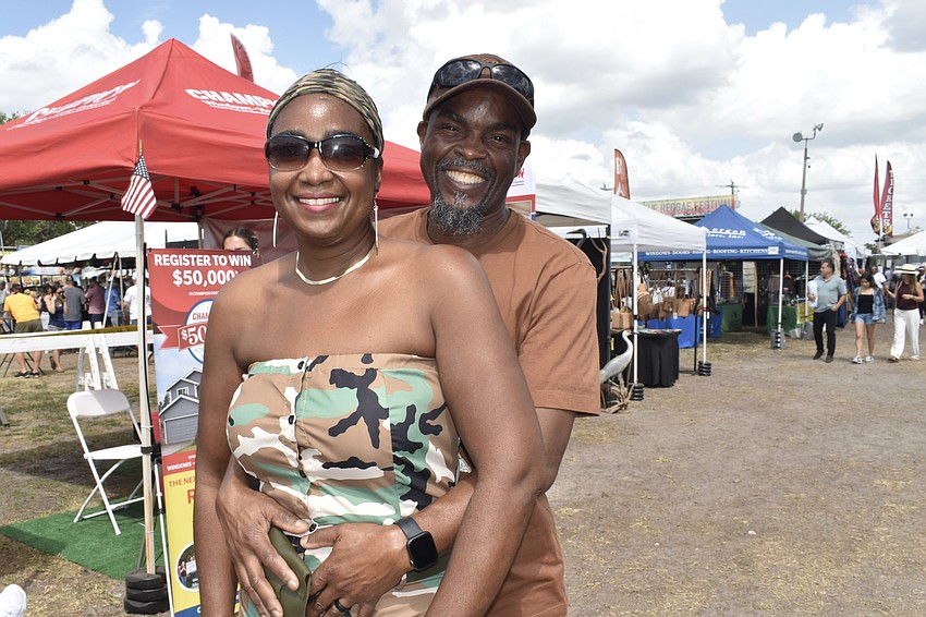 Natasha and Jimmie Simpson enjoy the event.