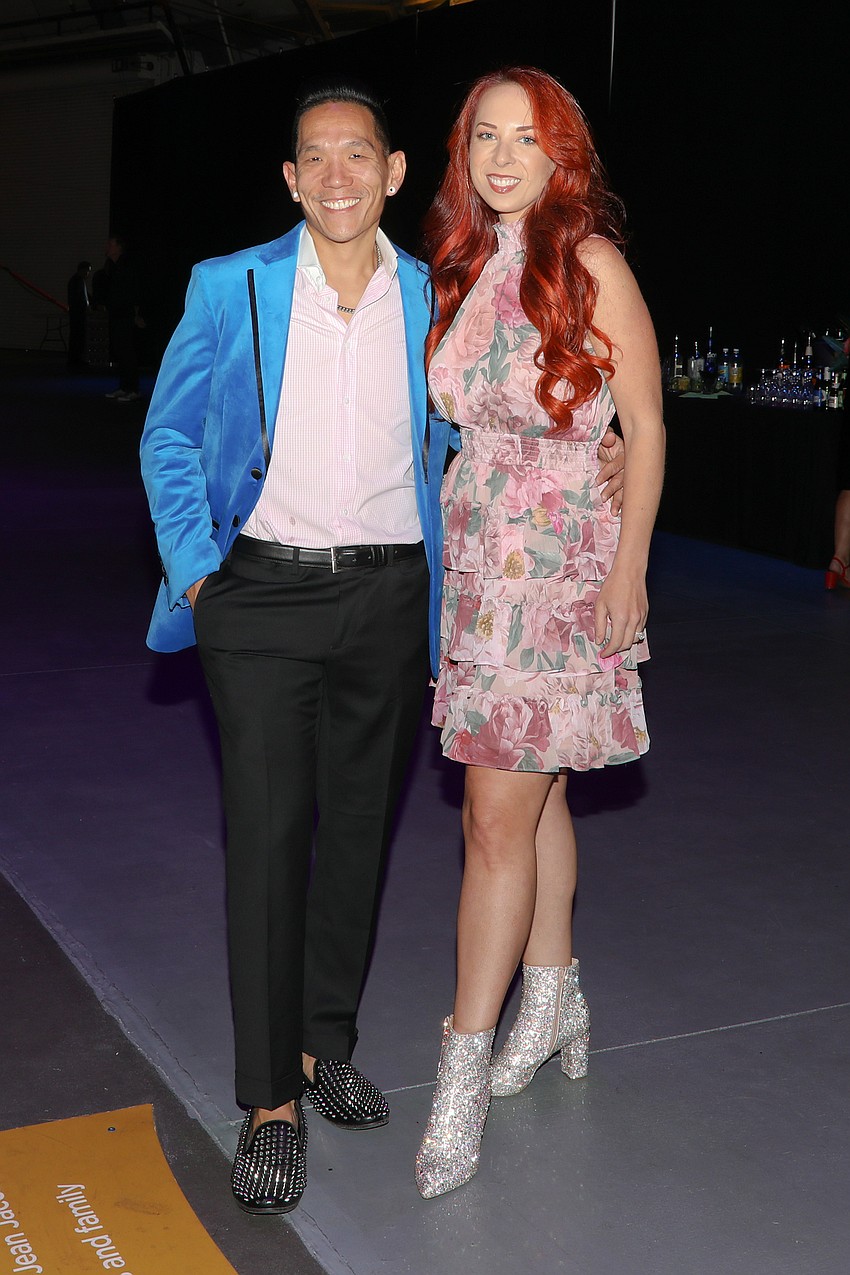 Rachel Wu with husband Chef Bruno Wu, who donated a custom catered dinner for 10 for the live acution at Save Our Seabirds.