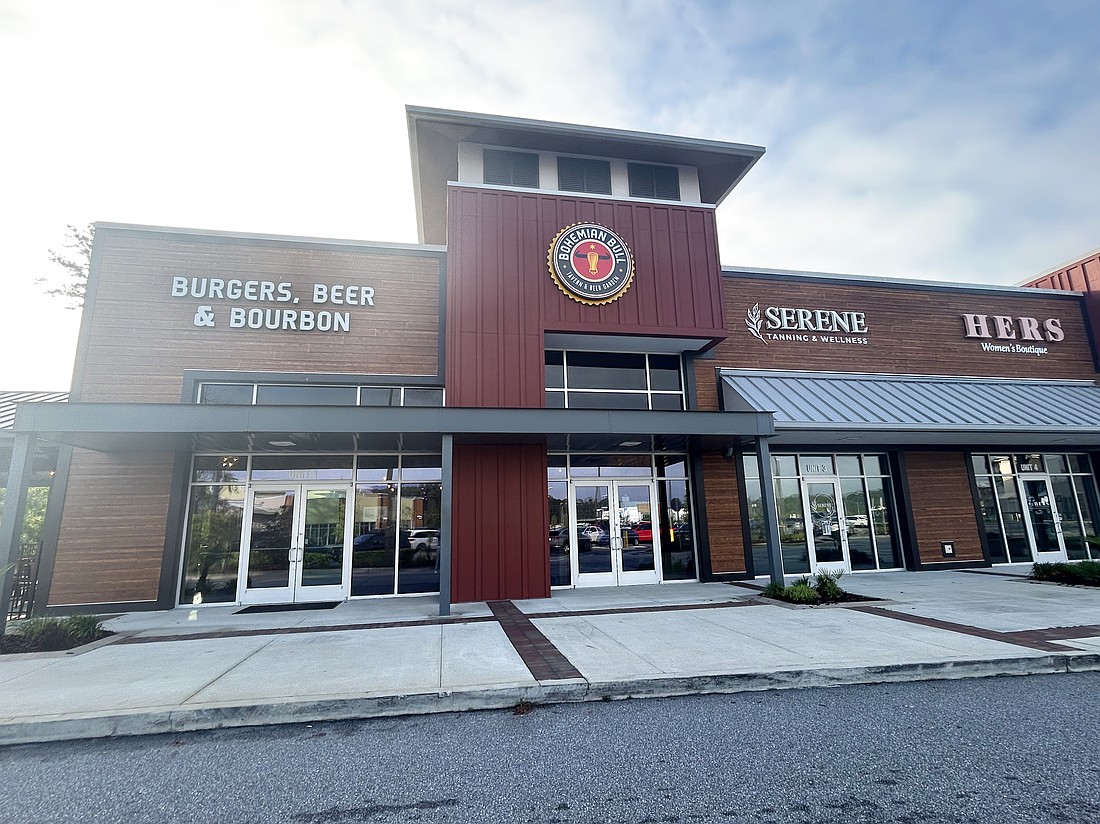 Bohemian Bull Tavern and Beer Garden at 76010-1 William Burgess Blvd. off Florida 200 in the Publix-anchored Crossings at Wildlight shopping center in Yulee.