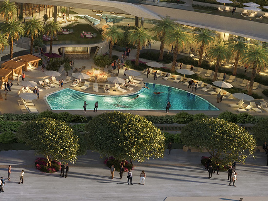 The family pool at the Four Seasons Hotel and Residences.