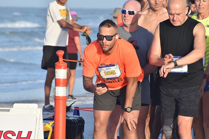 Ricardo Gonzalez prepares to start the 5K.