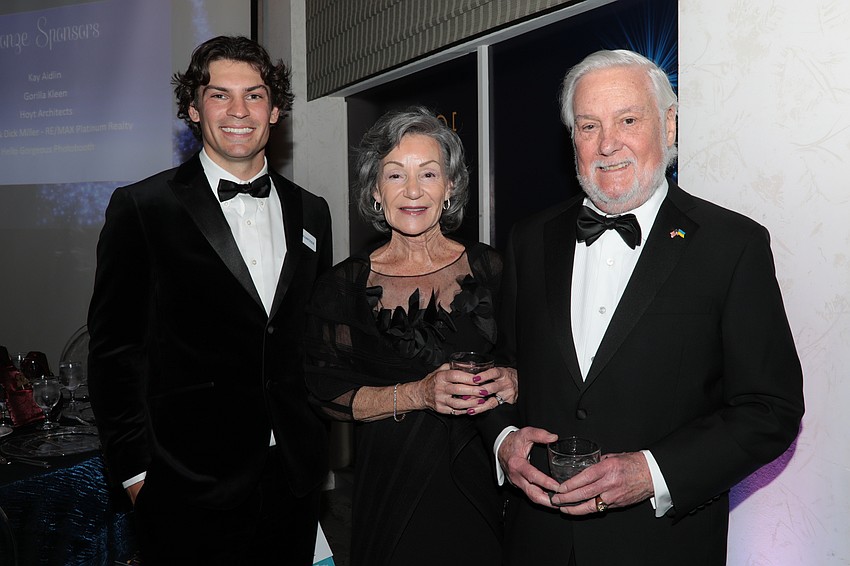 William Runyon with Kathy and Tom Brown