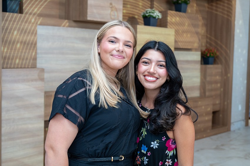 Strong, Smart and Bold Leadersip Award Honoree Sloan Cox and co-chair of the celebration luncheon Sofia Zavala