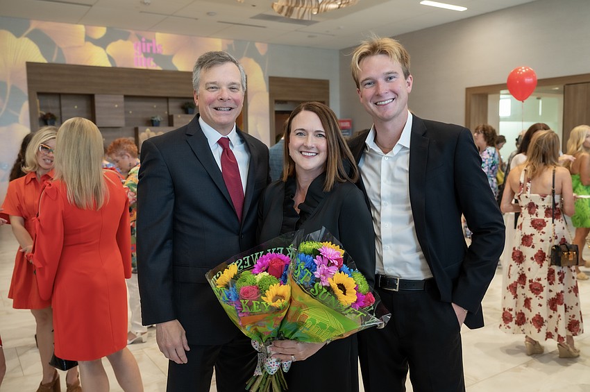 Michael Corley, She Knows Where She's Going Honoree Stacey Corley and Cooper Corley