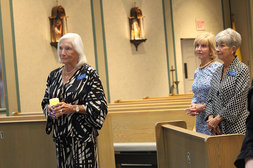 Marilyn Davol is the first to be installed as the treasurer.