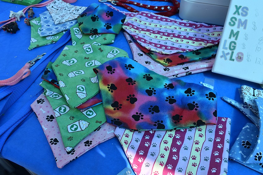 Jarrah Tine, 14, sold her dog bandanas.