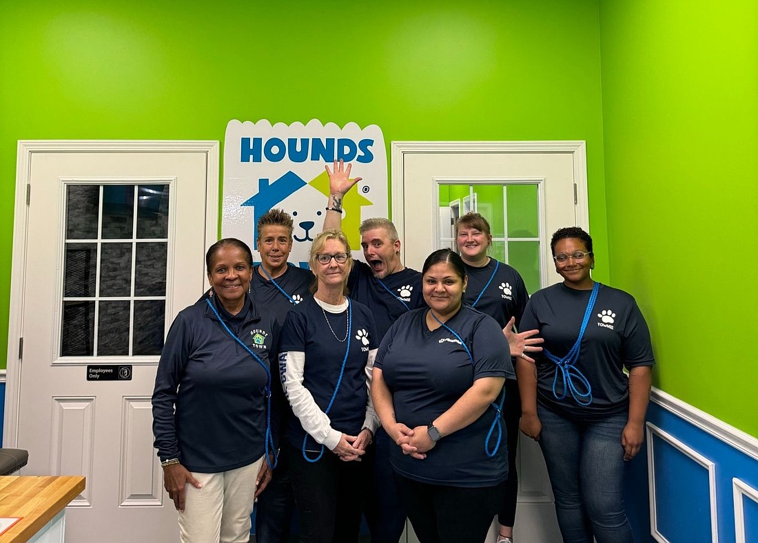 The Hounds Town USA Palm Coast-Bunnell location's team. Photo courtesy of Hounds Town USA