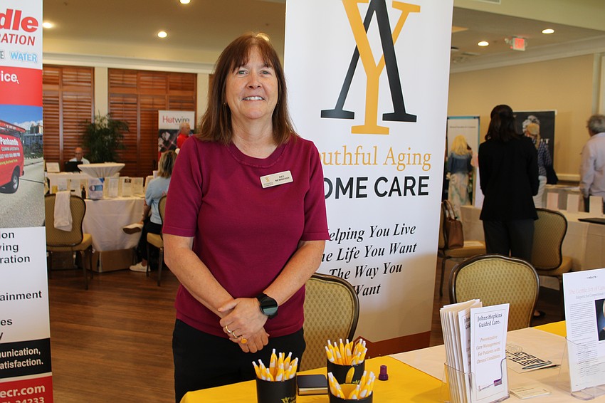 Dee Newberry from Youthful Aging Home Care said some guests weren't aware they could take advantage of their services, which she was happy to outline at the event.