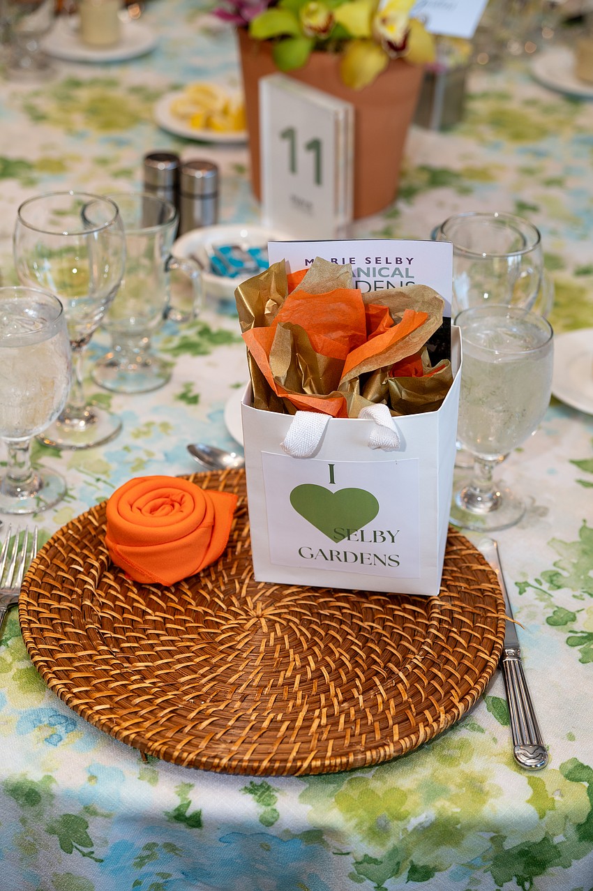 Party favors greeted each guest at the table.