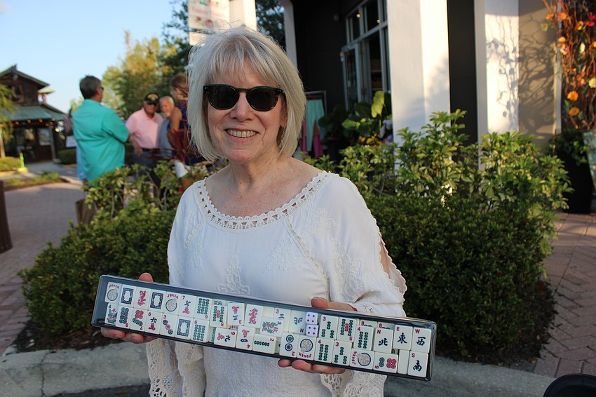 Vanessa Fauquier was telling those who walked past about the Mah Jongg club of Lakewood Ranch. The club has 25 members and is looking for more.