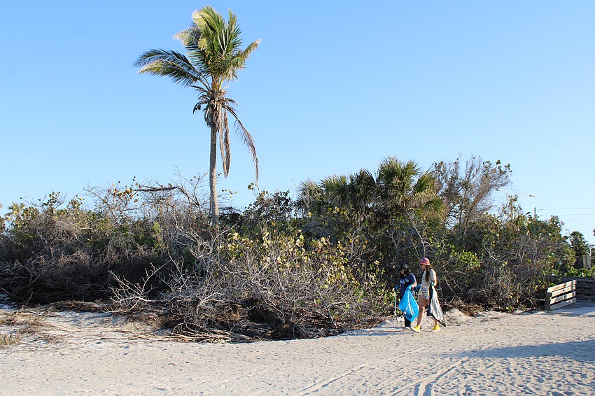 Though the sands at Lido Beach are spectacularly beautiful, volunteers diligently combed through the perimeter to do their part for the Greatest American Cleanup.