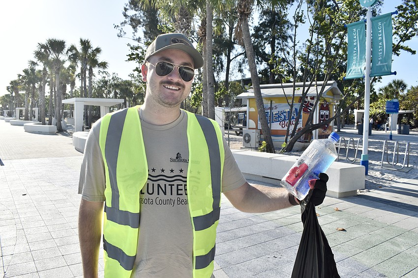 Hunter Jensen, program coordinator of Keep Sarasota County Beautiful