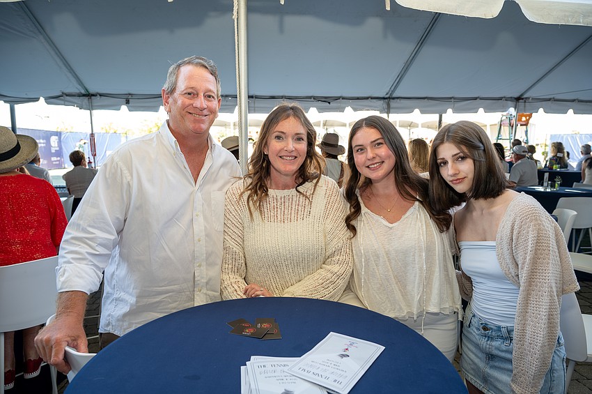 Scott Schuhriemen, Daniela and Lauren Jackson and Isabella Schuhriemen