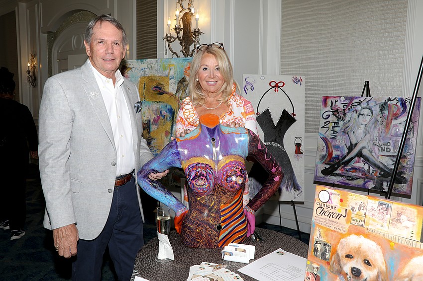 Bill Buckingham with artist Marie Therese Lacroix