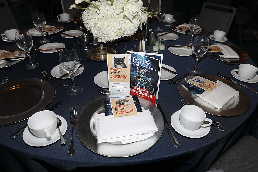 The Humane Society of Sarasota County held a themed luncheon titled Mission Pawssible at the Ritz-Carlton. Sarasota on April 11 with 300 guests in attendance.