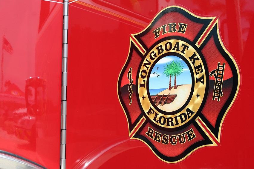 The original Longboat Key Fire Rescue logo showcases the beaches for which the island is renowned.