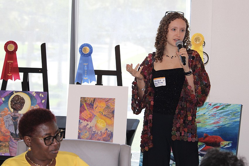 Diver Jane-Ternay explains the process behind creating the artwork that won her first place in her division at the 