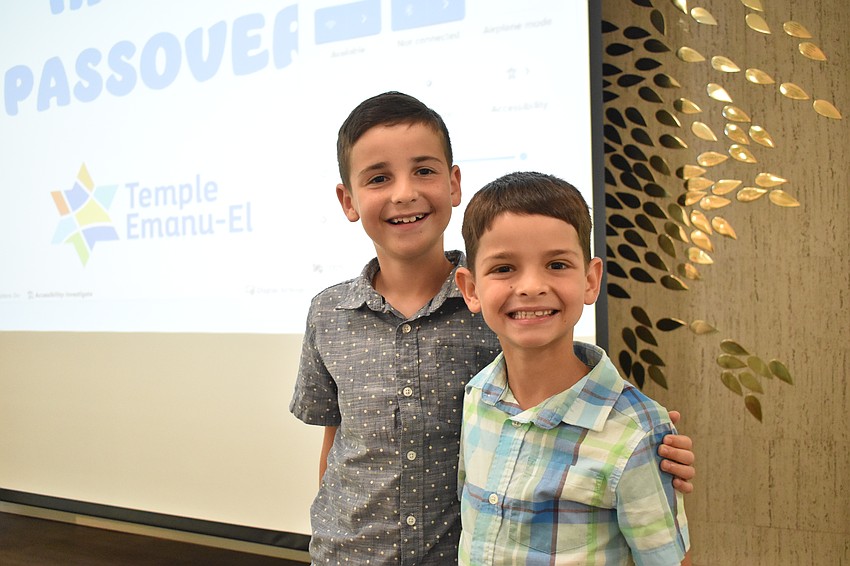 Levi Schwartz, 9 and his brother Jacob Schwartz, 7