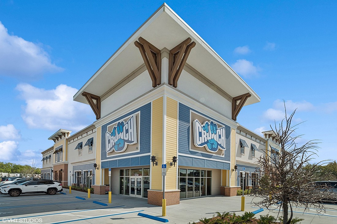 The front entrance of one of the 60 Crunch Fitness locations now in Florida.