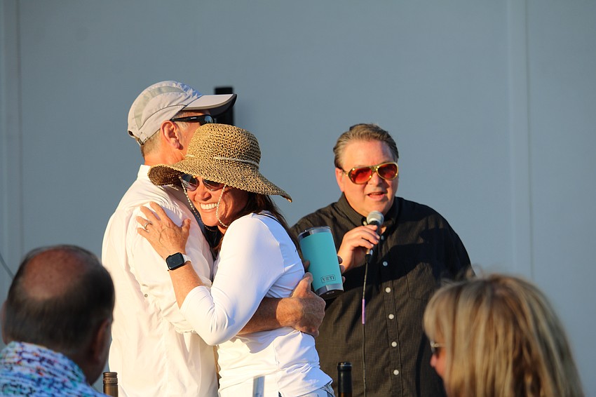Brian and Debra Sauers dance while being serenaded with Don Tersigni's rendition of 