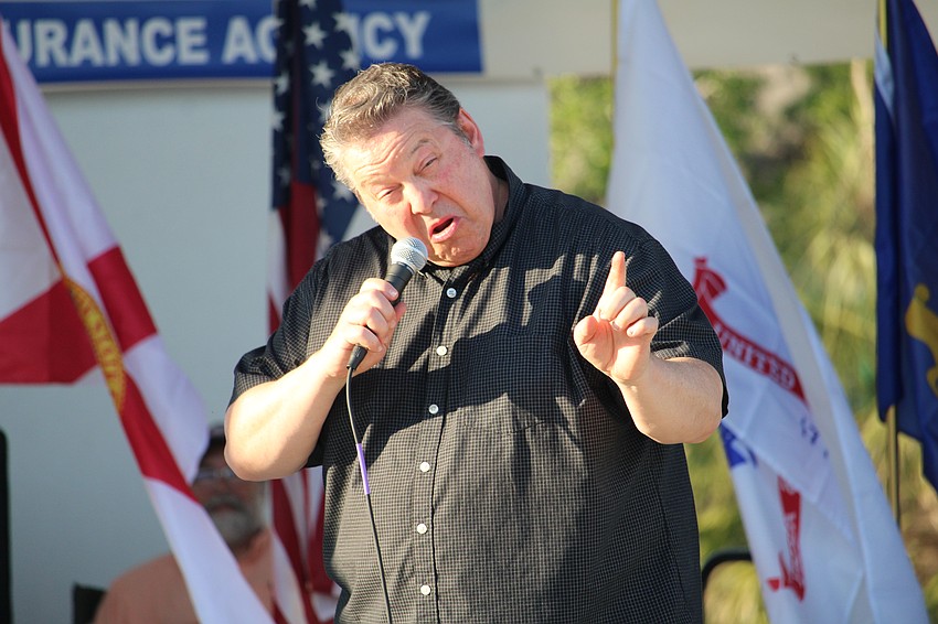 Don Tersigni breaks out his Robert De Niro impression for the Longboat Key audience.