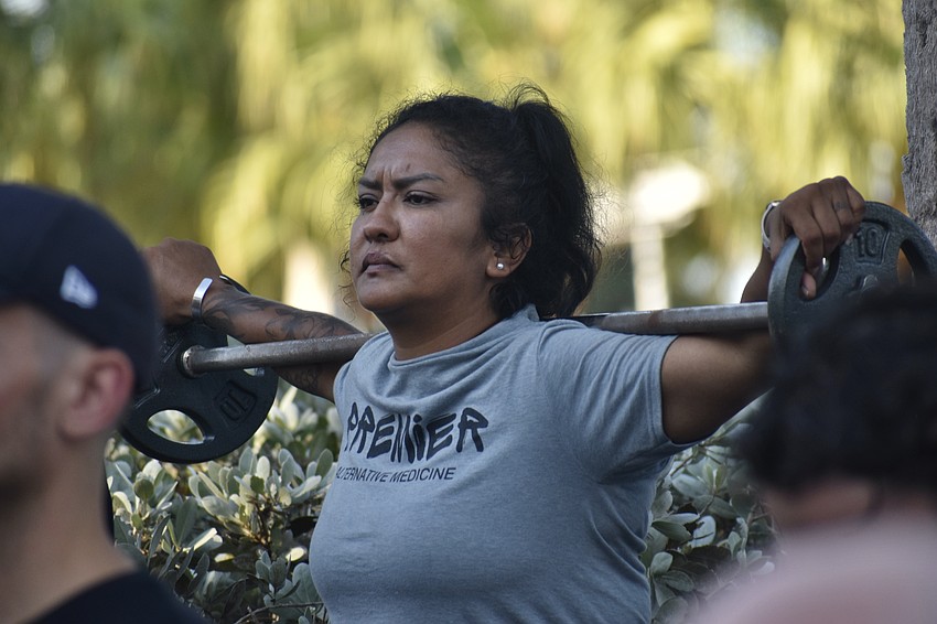 Maria Guardado carried the weight of the cross throughout the walk.