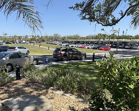 This parking lot at Plymouth Harbor will be the site of its planned expansion.